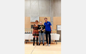 Championne du Brabant en double filles 17-21 
Championne du Brabant en double dames série B Championne du Brabant en double mixte série B Championne de Belgique en mixte série B